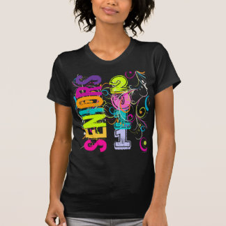 PixDezines Seniors 2011+rainbow swirls T-Shirt
