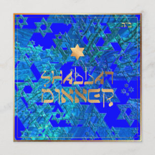 PixDezines Shabbat Dinner/DIY background colour Invitation