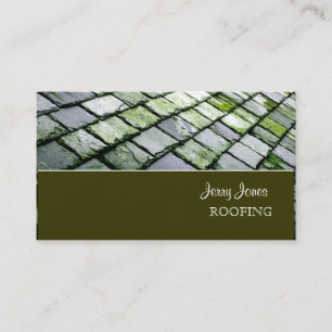PixDezines Slate Roof, Roofing Business Card