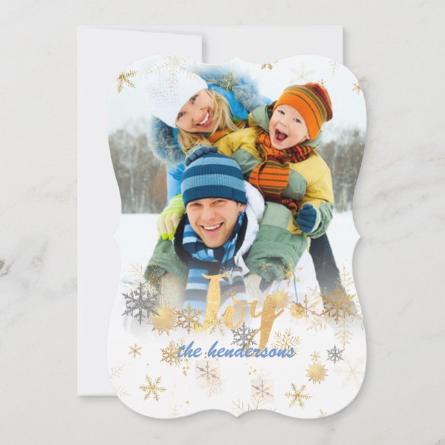 PixDezines Snowflakes/Gold/Silver/holiday cards (Front)