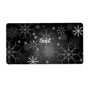 PixDezines Snowflakes White + Black