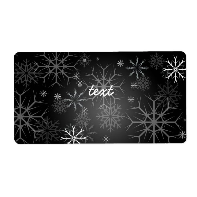 PixDezines Snowflakes White + Black (Front)