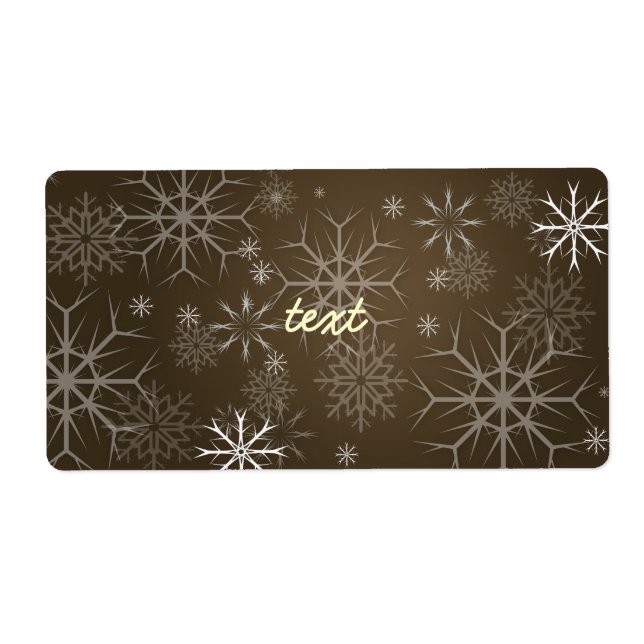 PixDezines Snowflakes White + Mocha (Front)