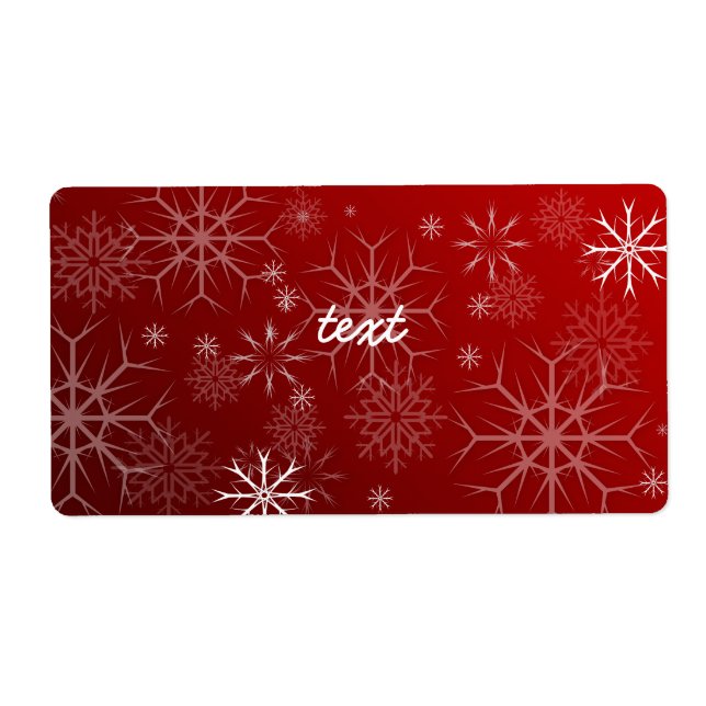 PixDezines Snowflakes White + Red (Front)