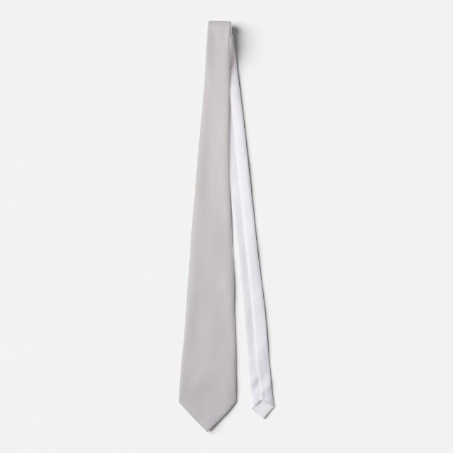 PixDezines SOLID LIGHT GREY Tie (Front)