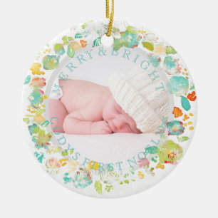 PixDezines sophie' garden Photo /DIY frame colours Ceramic Ornament