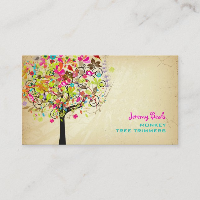 PixDezines spring blooms/tree trimmers ♥♥♥♥ Business Card (Front)