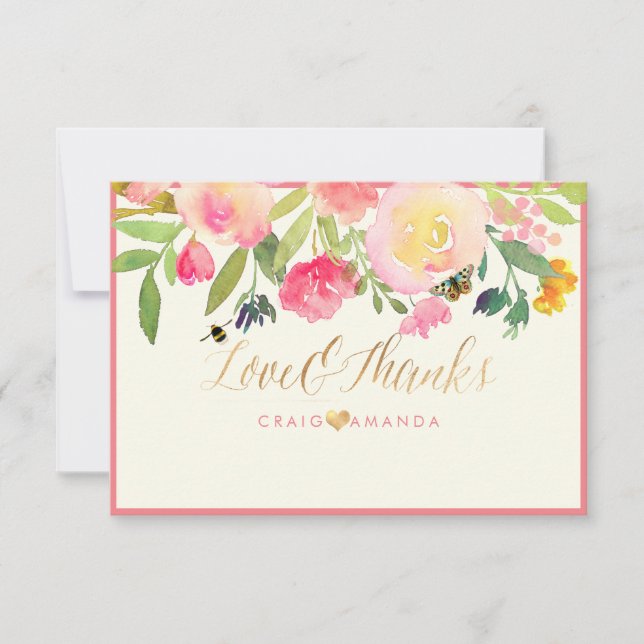 PixDezines Spring Floral Watercolor Thank you (Front)