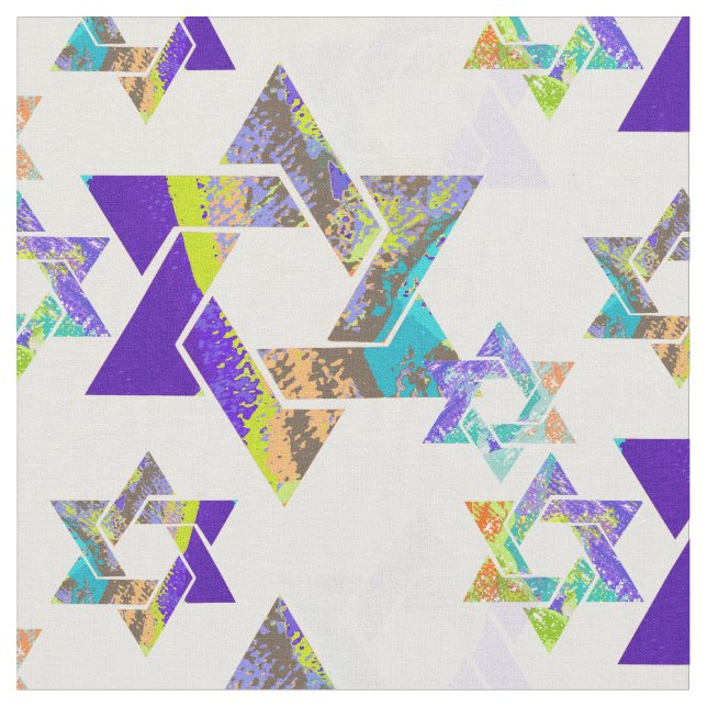 PixDezines star of david/DIY background colour Fabric (Close Up)