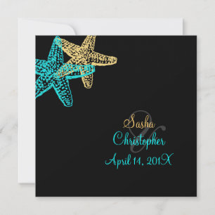 PixDezines Starfish/Beach Invitations/DIY colour! Invitation