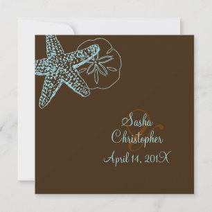 PixDezines Starfish/Beach Wedding Invitations** Invitation