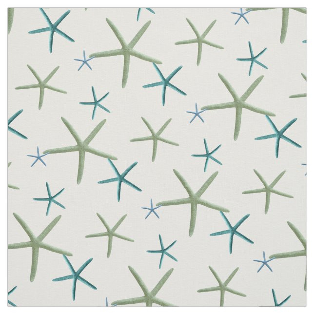 PixDezines Starfish/Mint/Teal/DIY Background Fabric (Swatch)