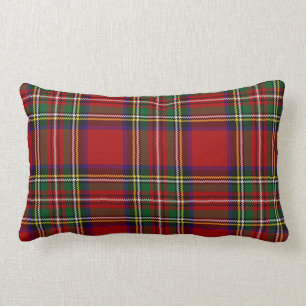 PixDezines stewart tartan Lumbar Cushion