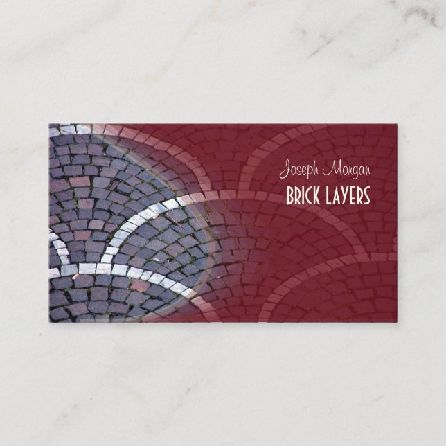 PixDezines Stonemasons, stone workers Business Card (Front)