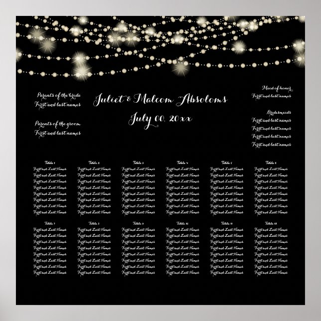 PixDezines strings of lights Seating Chart (Front)