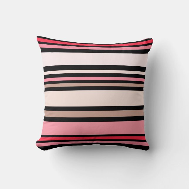PixDezines stripes/DIY colour Cushion (Front)