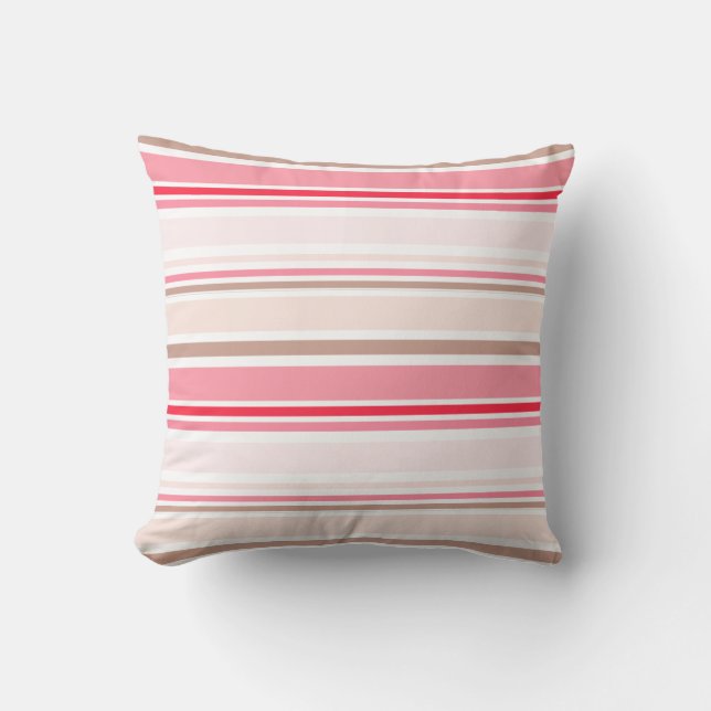 PixDezines stripes/DIY colour Cushion (Front)