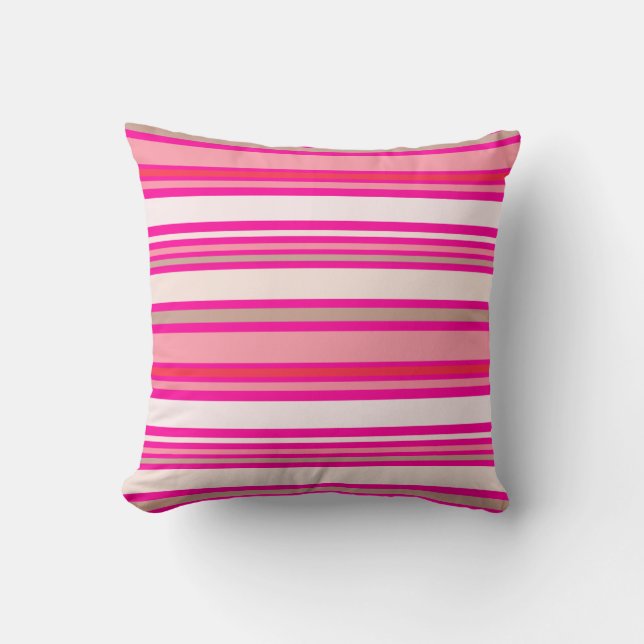 PixDezines stripes/DIY colour Cushion (Front)