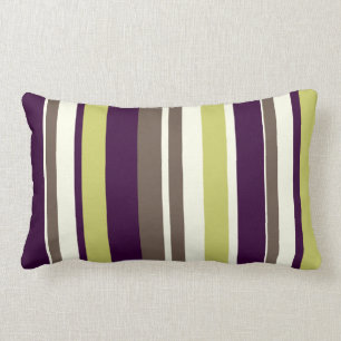 PixDezines stripes/DIY colour Lumbar Cushion