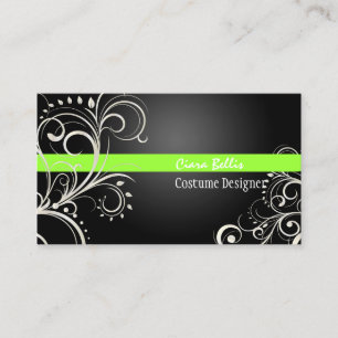 PixDezines Stylish Pearl Swirls Business Card