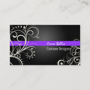 PixDezines Stylish Pearl Swirls Business Card