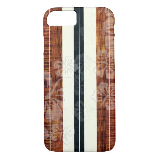 PixDezines Surf Board/Hibiscus/Faux Koa iPhone 8/7 Case