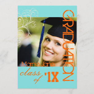 PixDezines Swirls, 2013 Graduation, DIY Colour Invitation