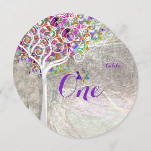 PixDezines table numbers tree of life Mitzvah