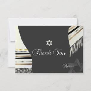 PixDezines tallit mitzvah Thank You Card