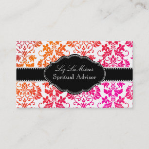 PixDezines Tanza Damask/DIY background Business Card