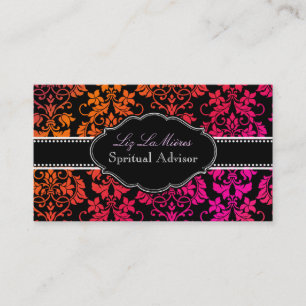 PixDezines Tanza Damask/DIY background Business Card