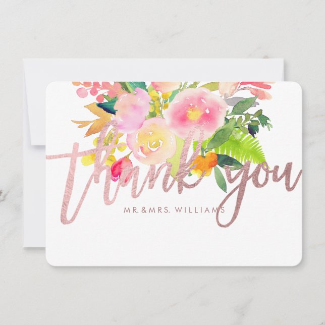 PixDezines Thank You/Floral/Watercolor/Spring You Card (Front)