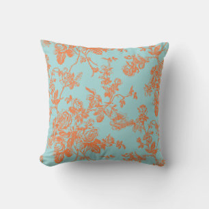 PixDezines toile/roses/vector/diy background Cushion