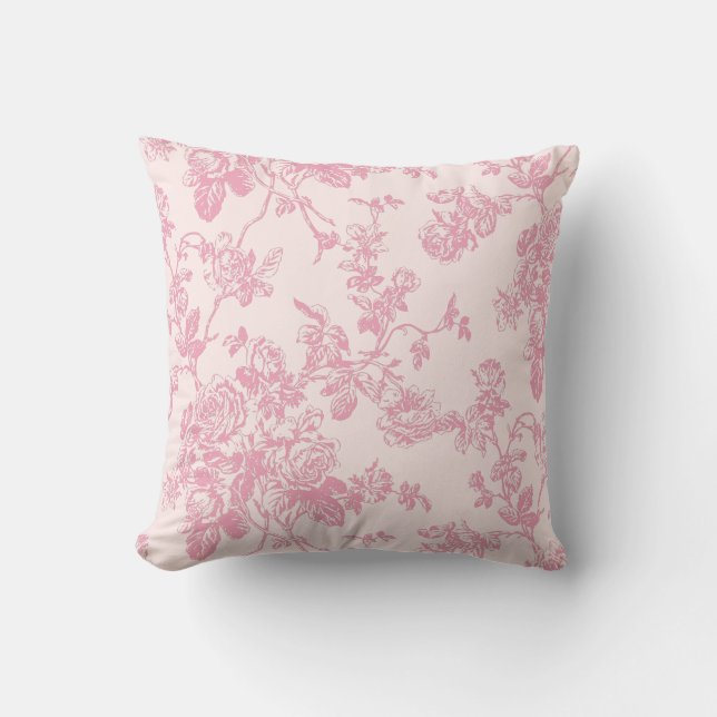 PixDezines toile/roses/vector/diy background Cushion (Front)
