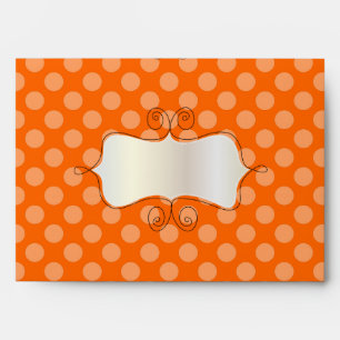 PixDezines Tone on Tone orange polka dots Envelope