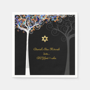 PixDezines tree of life/mitzvah Napkin