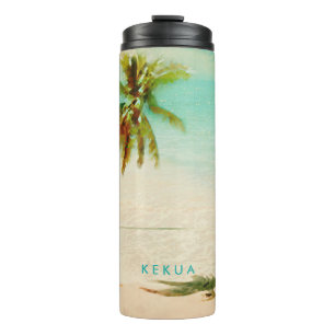 PixDezines Tropical Beach/Coconut Tree/Palm Thermal Tumbler