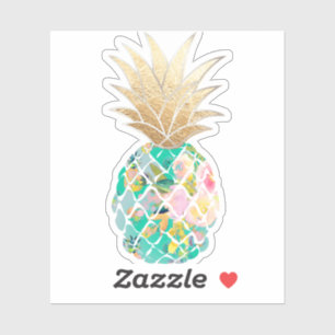 PixDezines Turquoise Green Aloha Pineapple