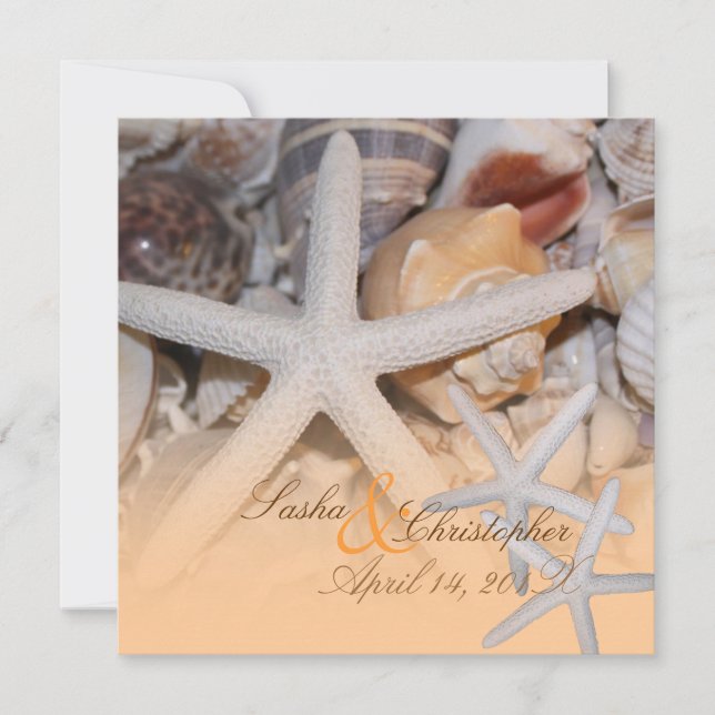 PixDezines Under the Sea, Starfish/Invitations Invitation (Front)