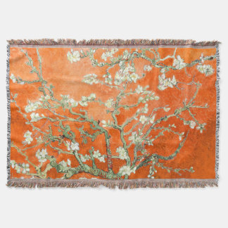 PixDezines Van Gogh Almond Blossom at Saint-Rémy Throw Blanket