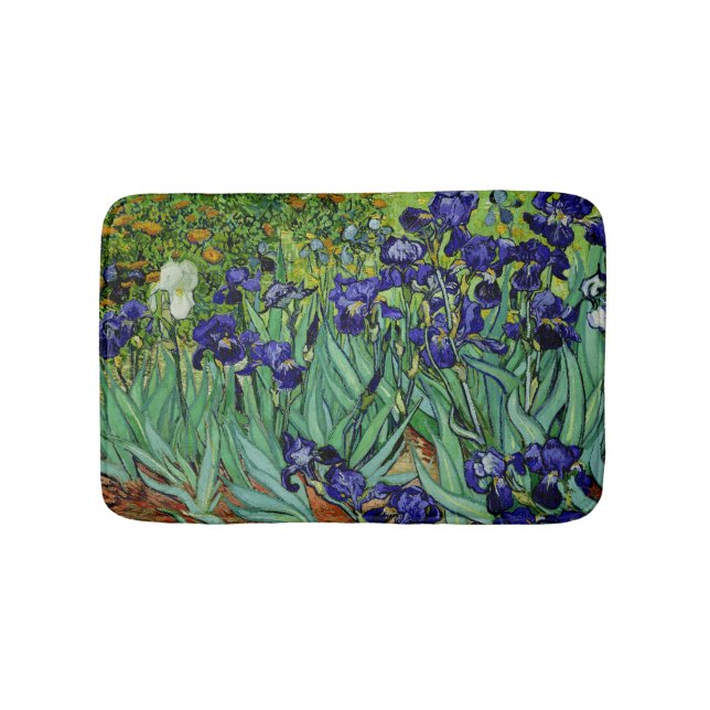 PixDezines van gogh iris/st. remy Bath Mat (Front)