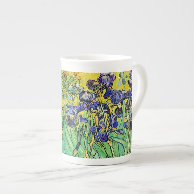 PixDezines van gogh iris/st. remy Bone China Mug (Front Right)