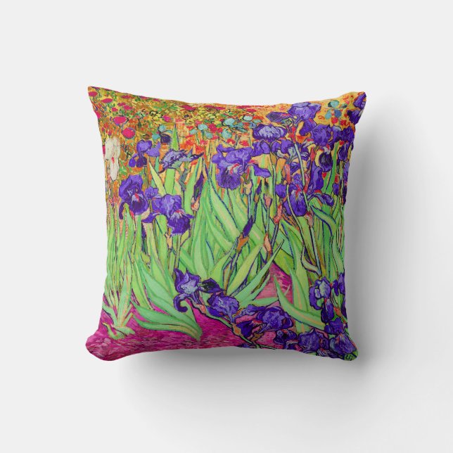 PixDezines van gogh iris/st. remy Cushion (Front)