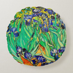 PixDezines van gogh iris/st. remy Round Cushion