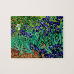 PixDezines van gogh purple iris/st. remy Jigsaw Puzzle
