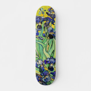 PixDezines van gogh purple irises Skateboard
