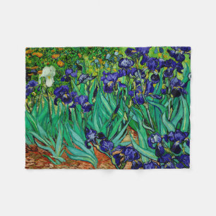 PixDezines van gogh/purple irises/st. remy Fleece Blanket