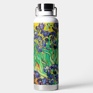 PixDezines Van Gogh Purple Irises, St. Remy Water Bottle