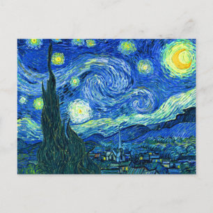 PixDezines van gogh starry night Postcard