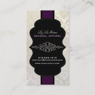PixDezines Vendome Damask Business Card